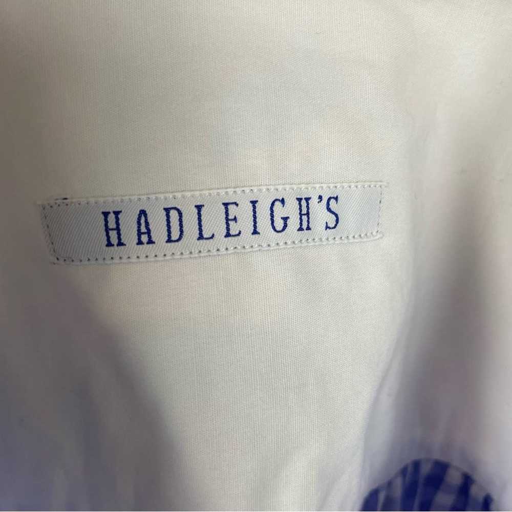 Hadleigh's Blue White Gingham Short Sleeve Tunic … - image 6