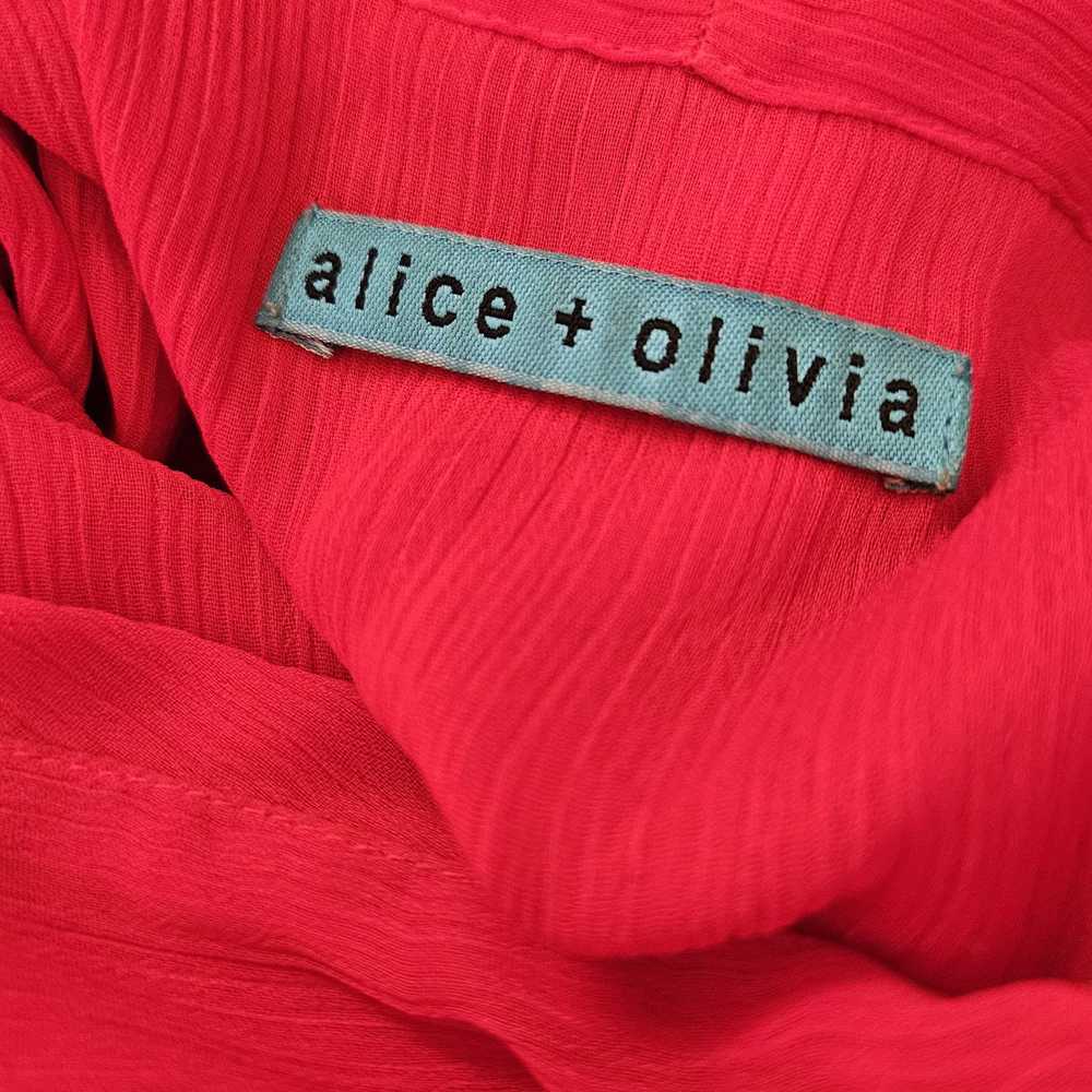 Alice + Olivia Alice + Olivia Bow Collar Blouse S… - image 4