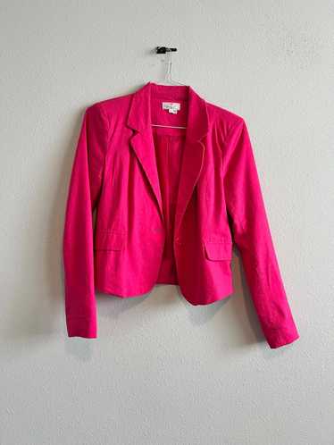 Designer Pink linen Blazer