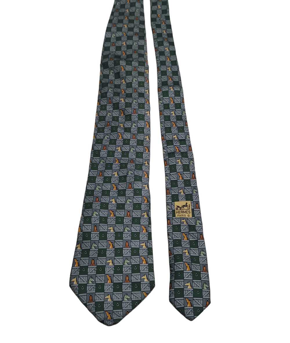 Hermes Hermes Silk Tie 7930 MA - image 2