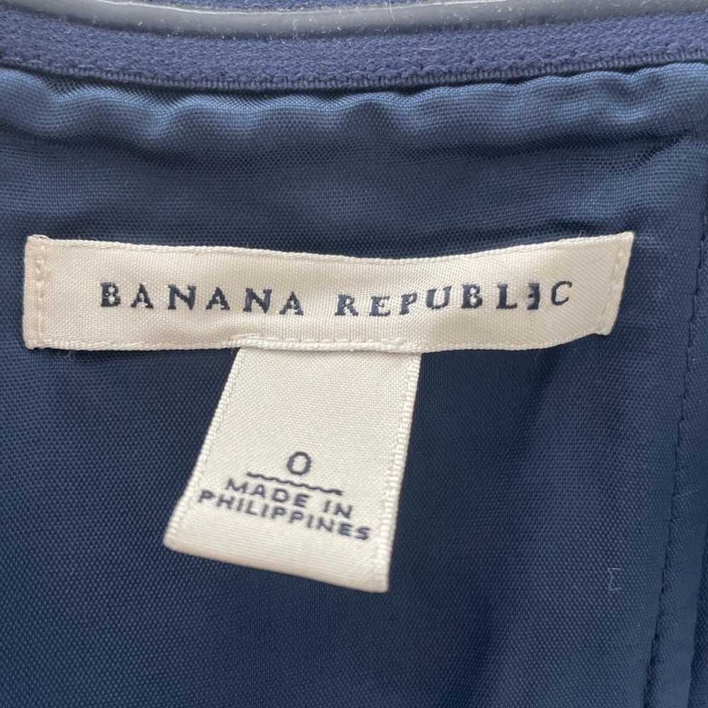 Banana Republic Strapless Midi Dress Navy Blue Ik… - image 10