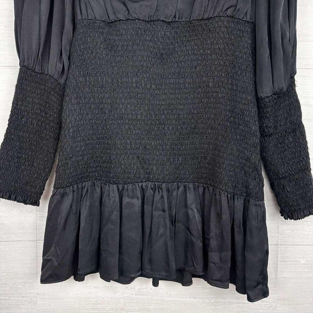 Farm Rio Heart Neckline Mini Dress Size XS Black … - image 8