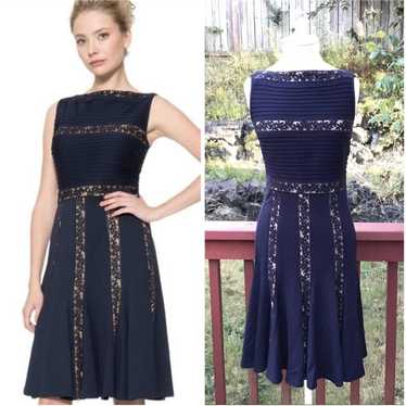 Tadashi Shoji navy blue dress