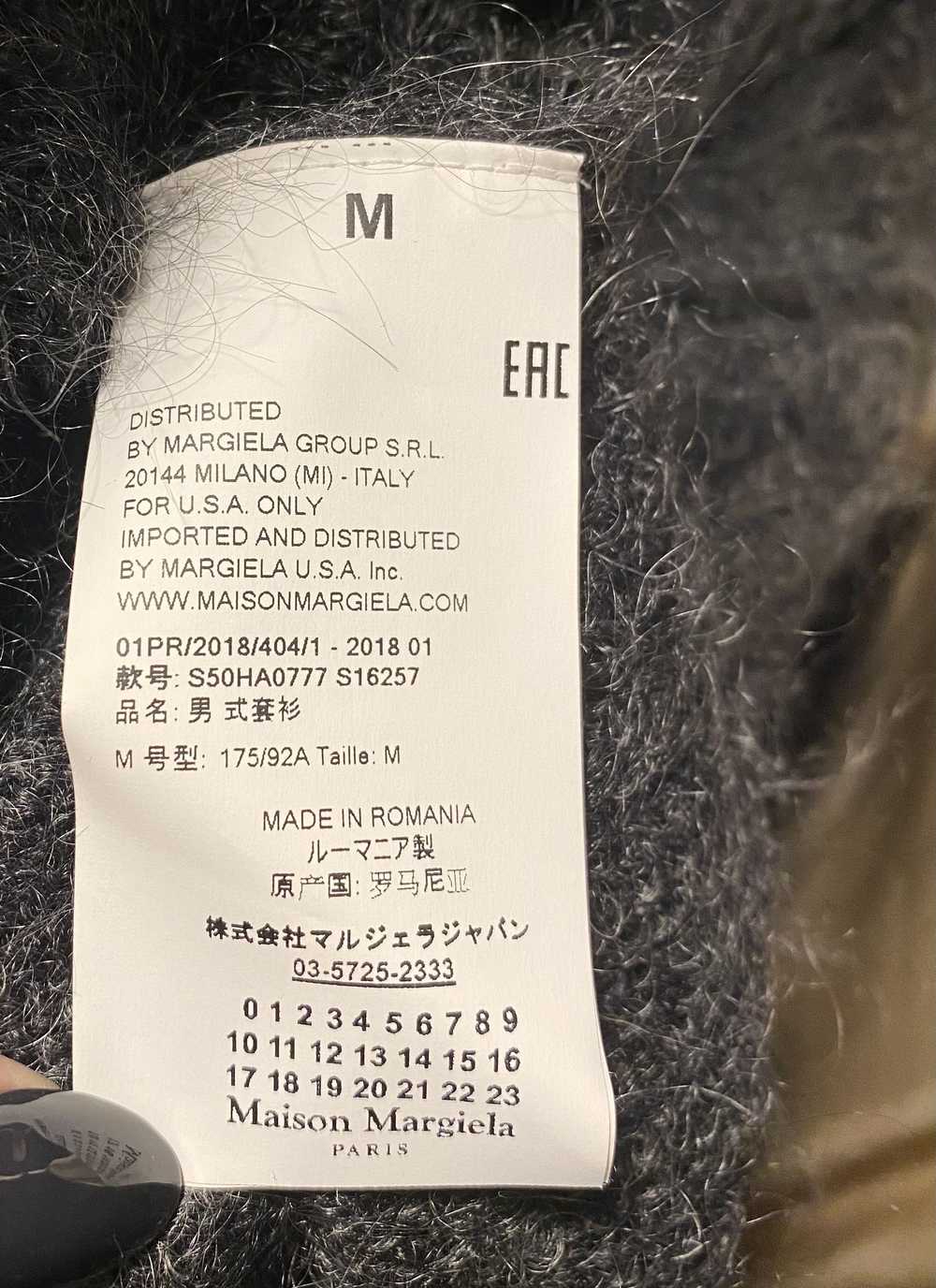 Maison Margiela Maison Margiela Grey Mohair Cardi… - image 5