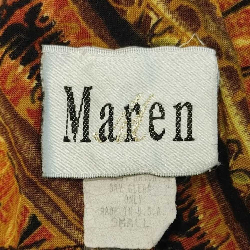 Other Vintage Maren Women's Orange/Black Stripped… - image 3