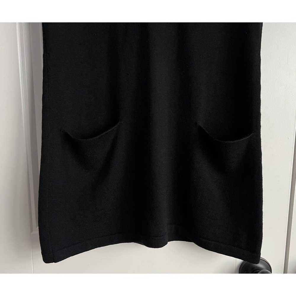J. McLaughlin Black 100% Merino Wool Sweater Dres… - image 4