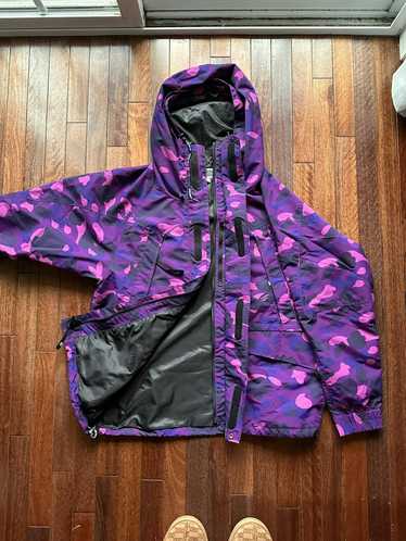 Purple bape jacket Gem