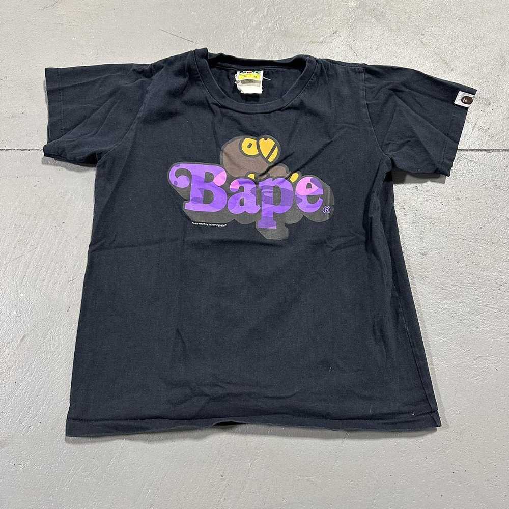 Bape y2k Bape Baby Milo Gorilla Tee Shirt Size La… - image 1