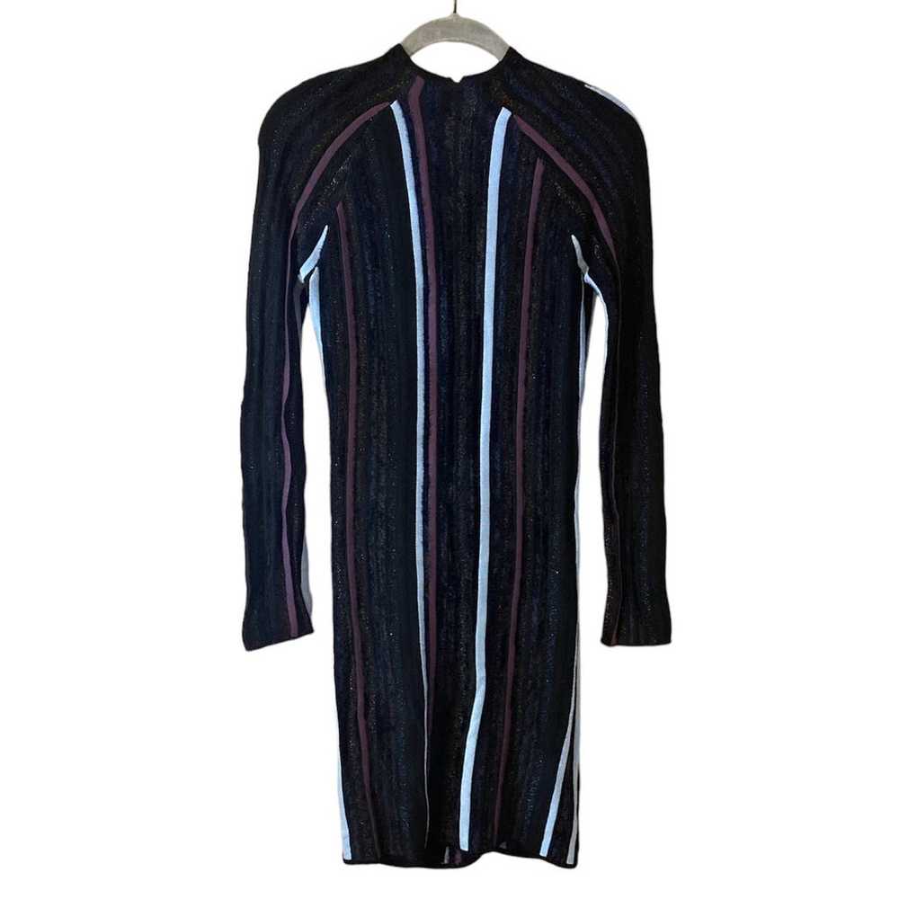Marciano Sweater Dress Textured Vertical Stripes … - image 2