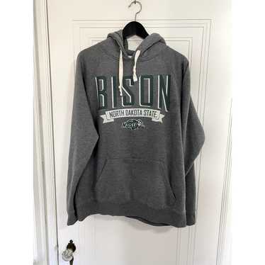 Ncaa NDSU Bison Gray Hoodie Sweatshirt Size Large