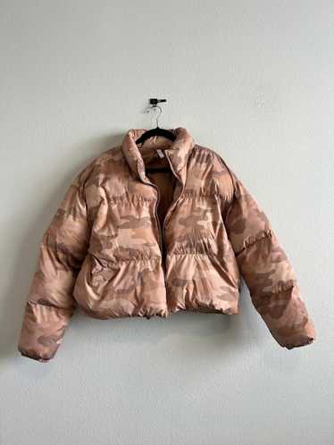 Designer Pink Camo Puffer Coat - image 1