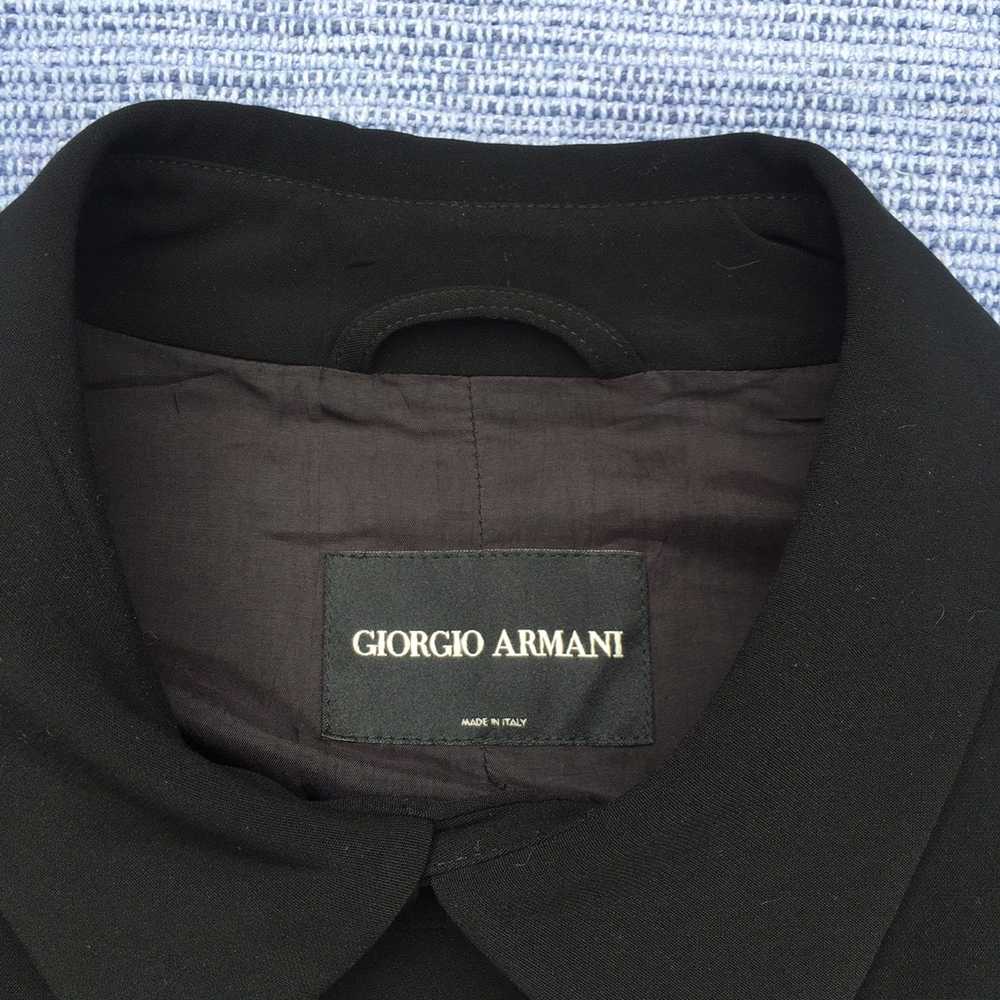 Giorgio Armani black overcoat - image 6