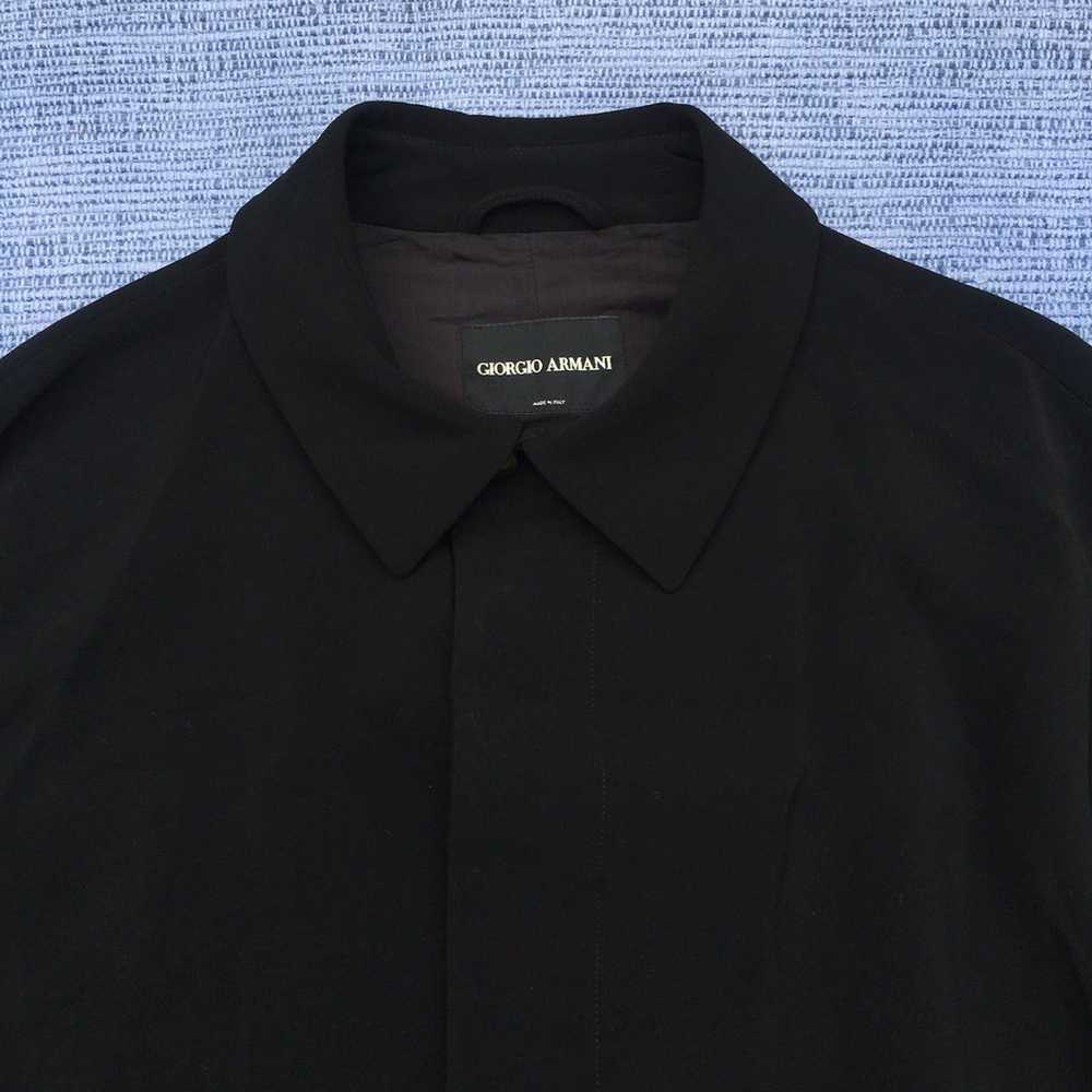 Giorgio Armani black overcoat - image 7