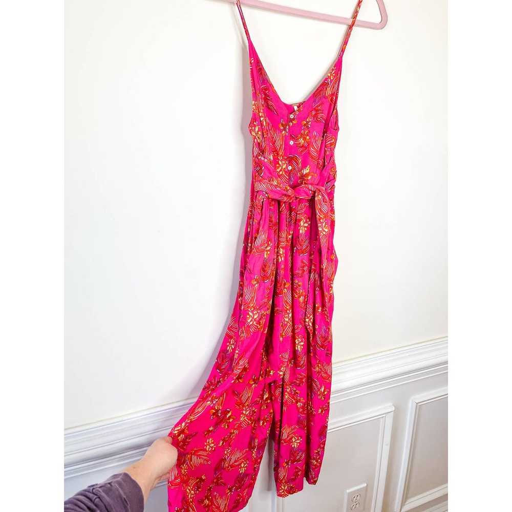 Free People Hot Tropics Jumpsuit in Pink Combo Si… - image 2