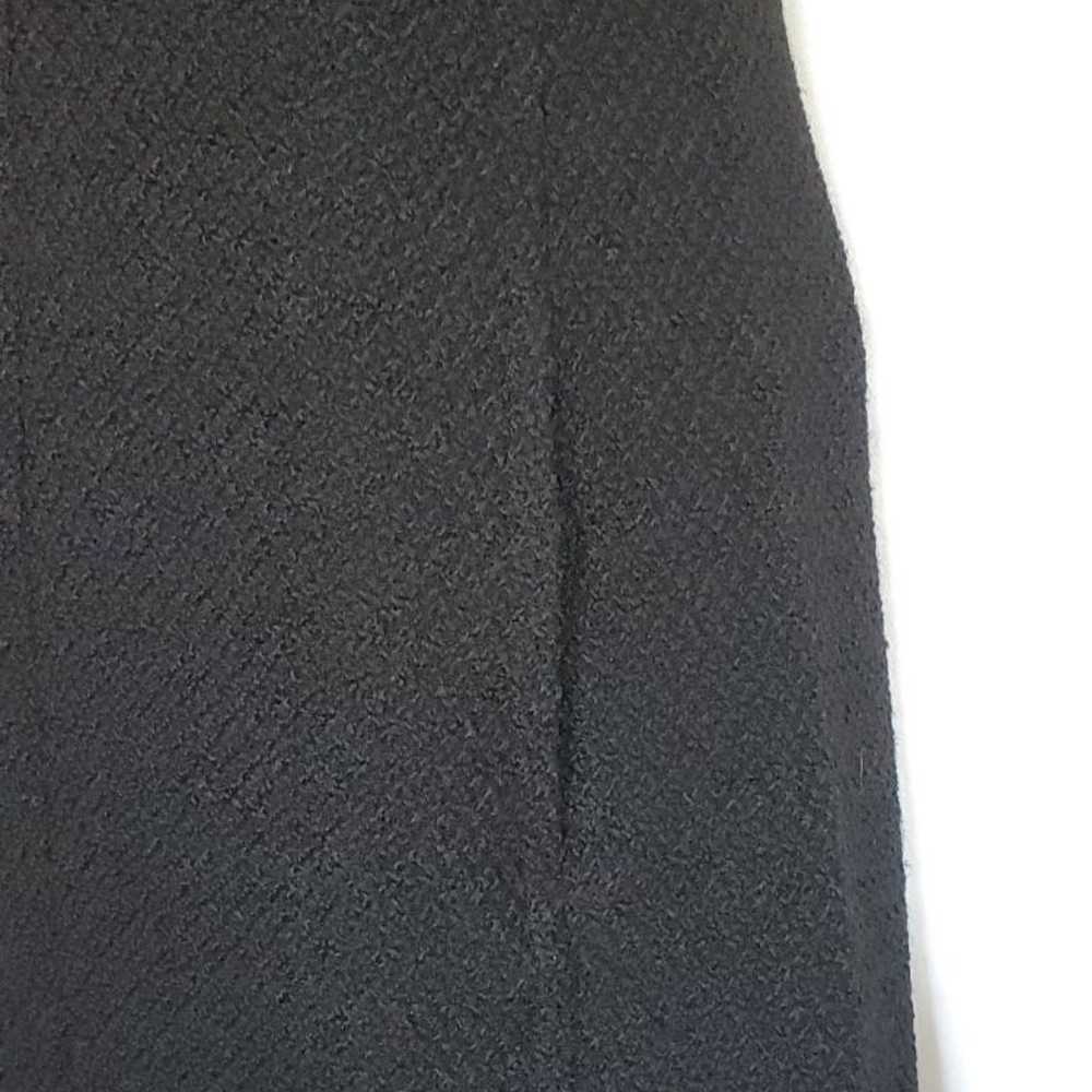Theory Black Textured Wool Dress Size 0 - image 5