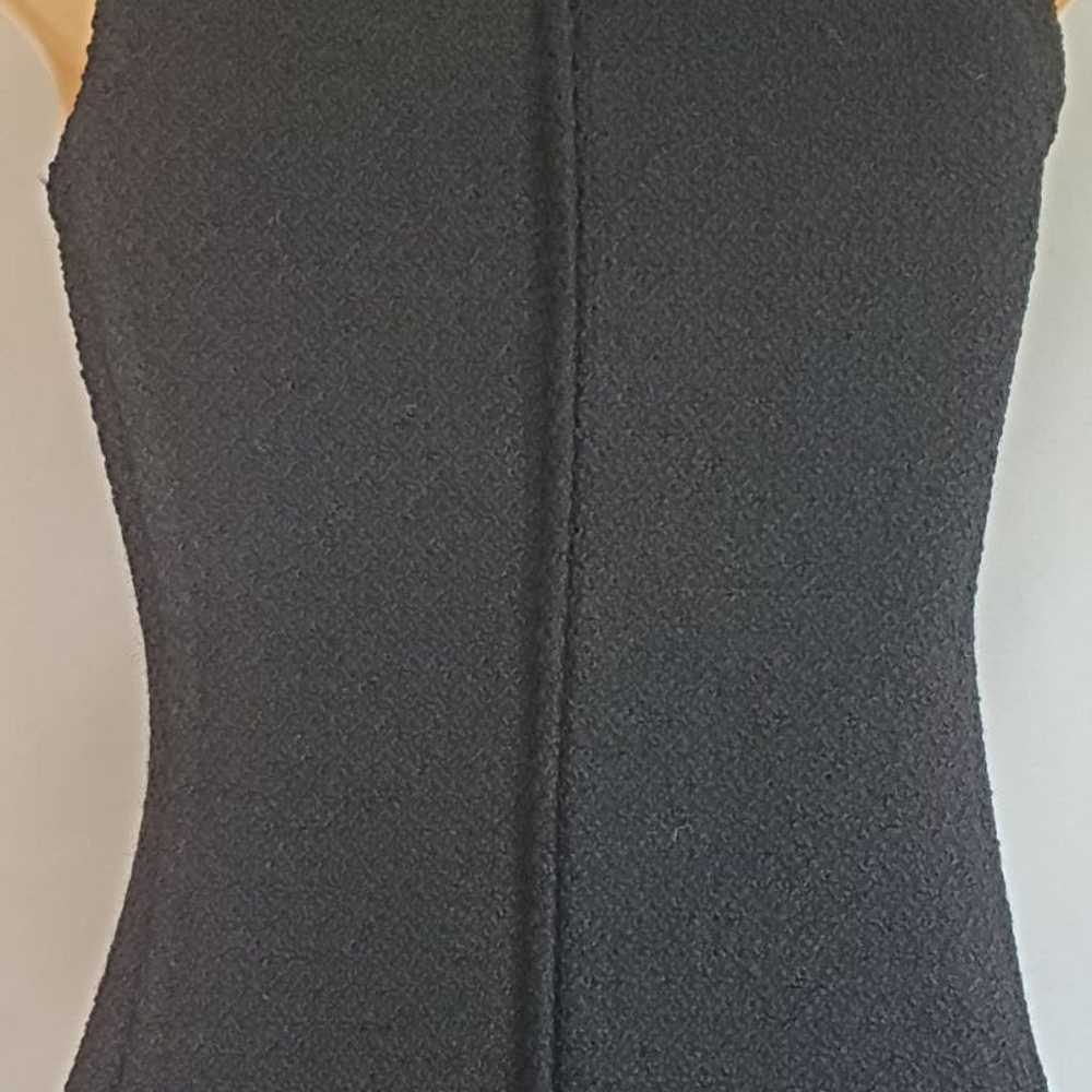 Theory Black Textured Wool Dress Size 0 - image 8