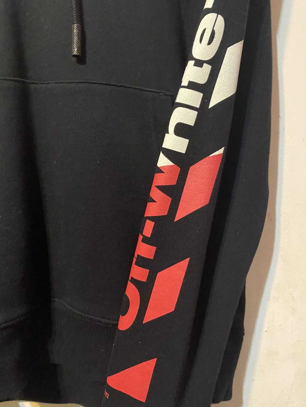 Off-White OFF WHITE black and red diag logo hoodie - image 5