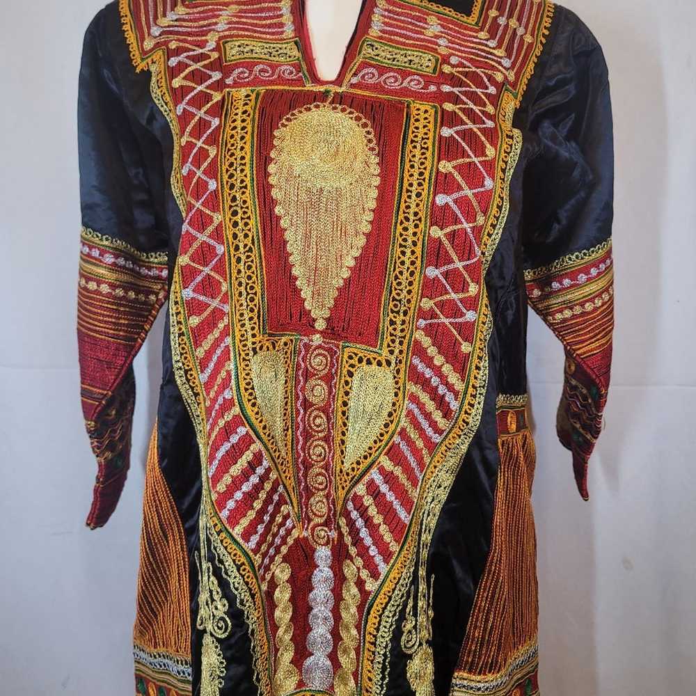 Vintage Beautiful Kaftan Embroidered Long Dress D… - image 2