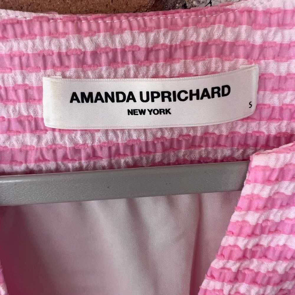 Amanda Uprichard Pink Gingham Mini Dress size S - image 2