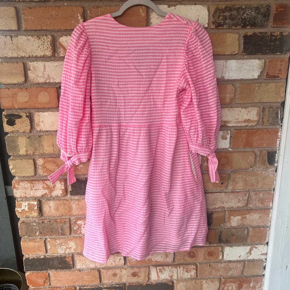 Amanda Uprichard Pink Gingham Mini Dress size S - image 5