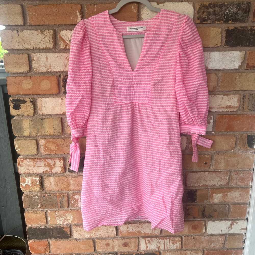 Amanda Uprichard Pink Gingham Mini Dress size S - image 6