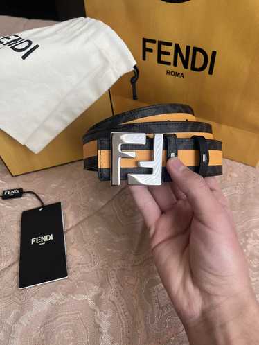 Designer × Fendi × Versace Fendi squared FF belt