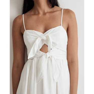 Madewell Double-Tie Cutout Sweetheart Midi Dress … - image 1