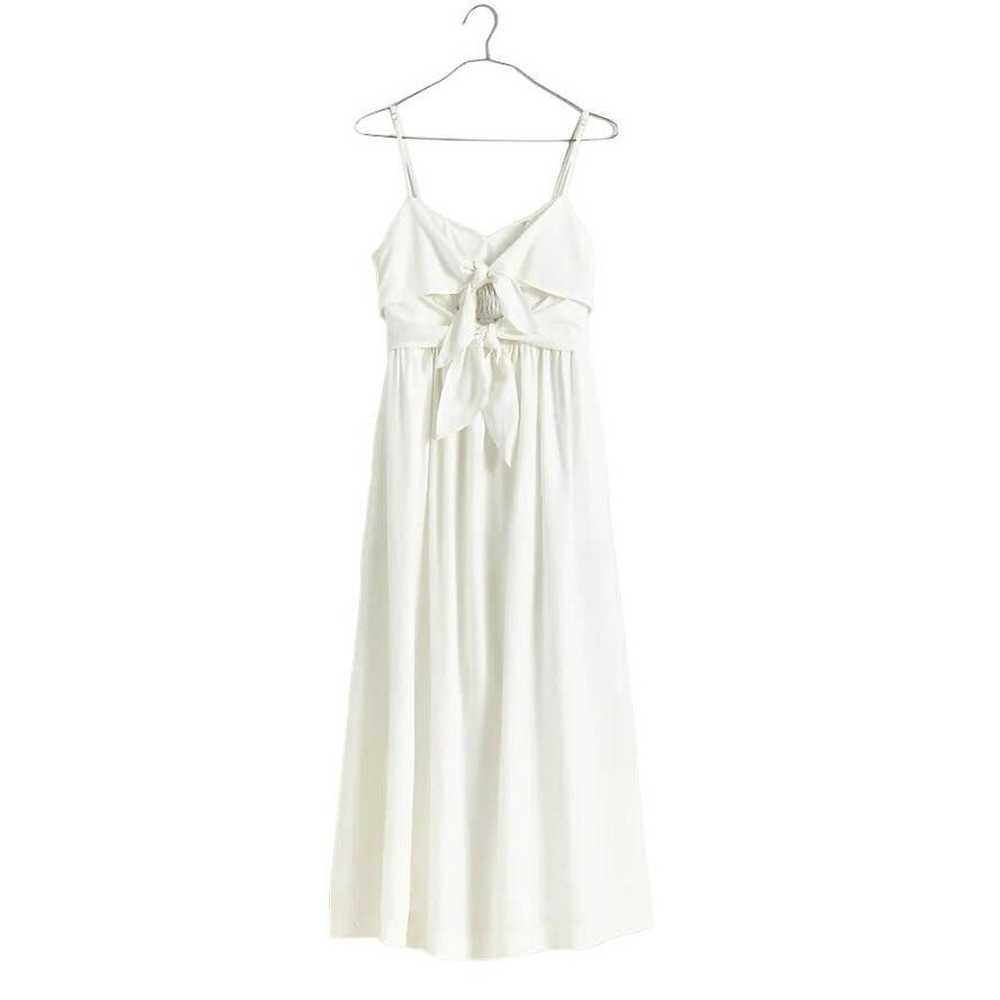 Madewell Double-Tie Cutout Sweetheart Midi Dress … - image 2