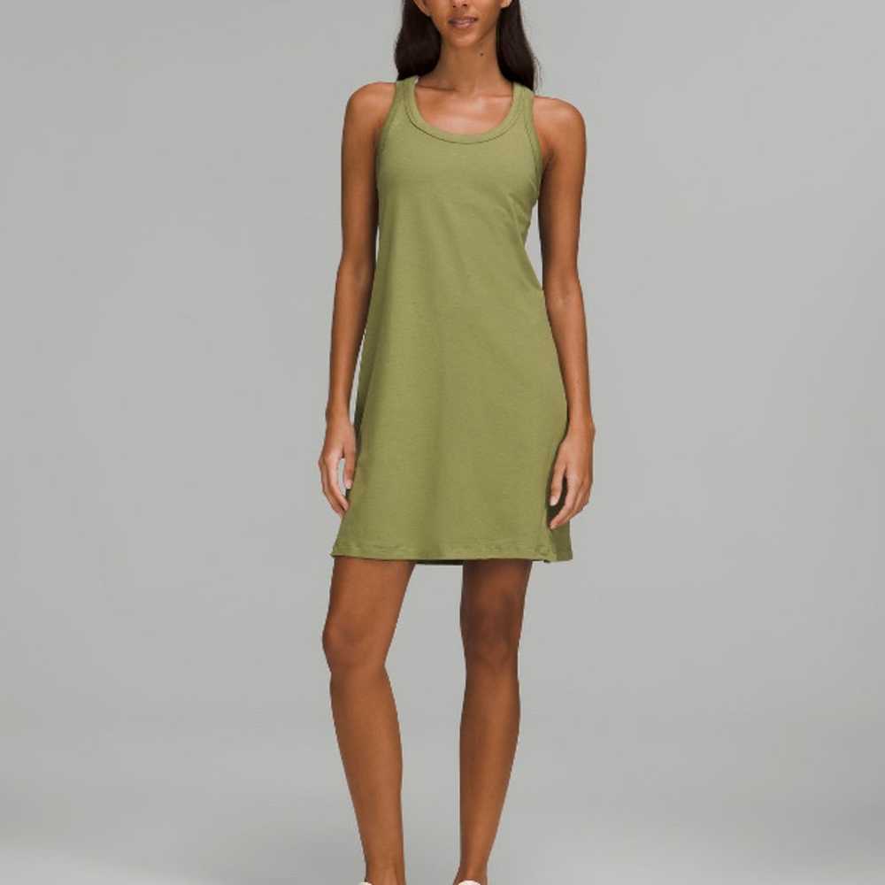Lululemon Classic Fit Cotton Blend Scoop Dress - image 1