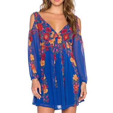 Free People | Penny Lover Mini Dress Cobalt Combo… - image 1