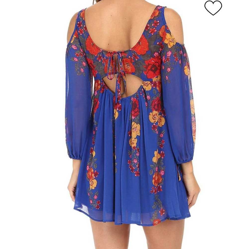 Free People | Penny Lover Mini Dress Cobalt Combo… - image 3