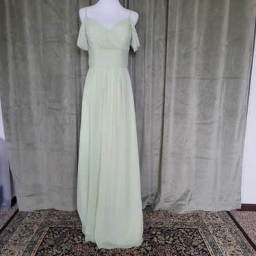 Sage Green Chiffon Formal Dress - image 1
