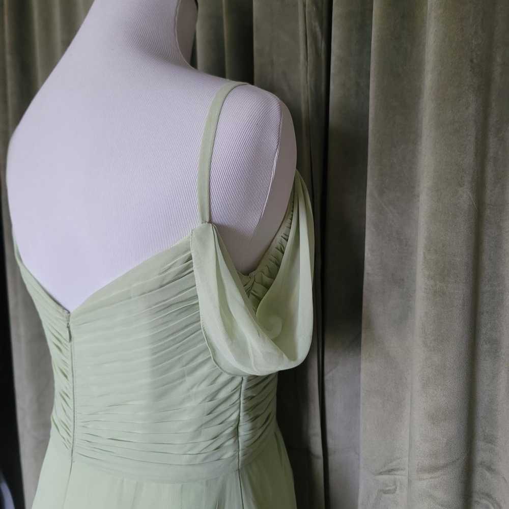 Sage Green Chiffon Formal Dress - image 5