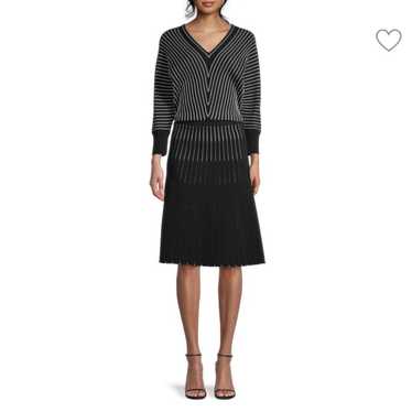 Hugo Boss BOSS Two tone sweater dress Fonika Stri… - image 1