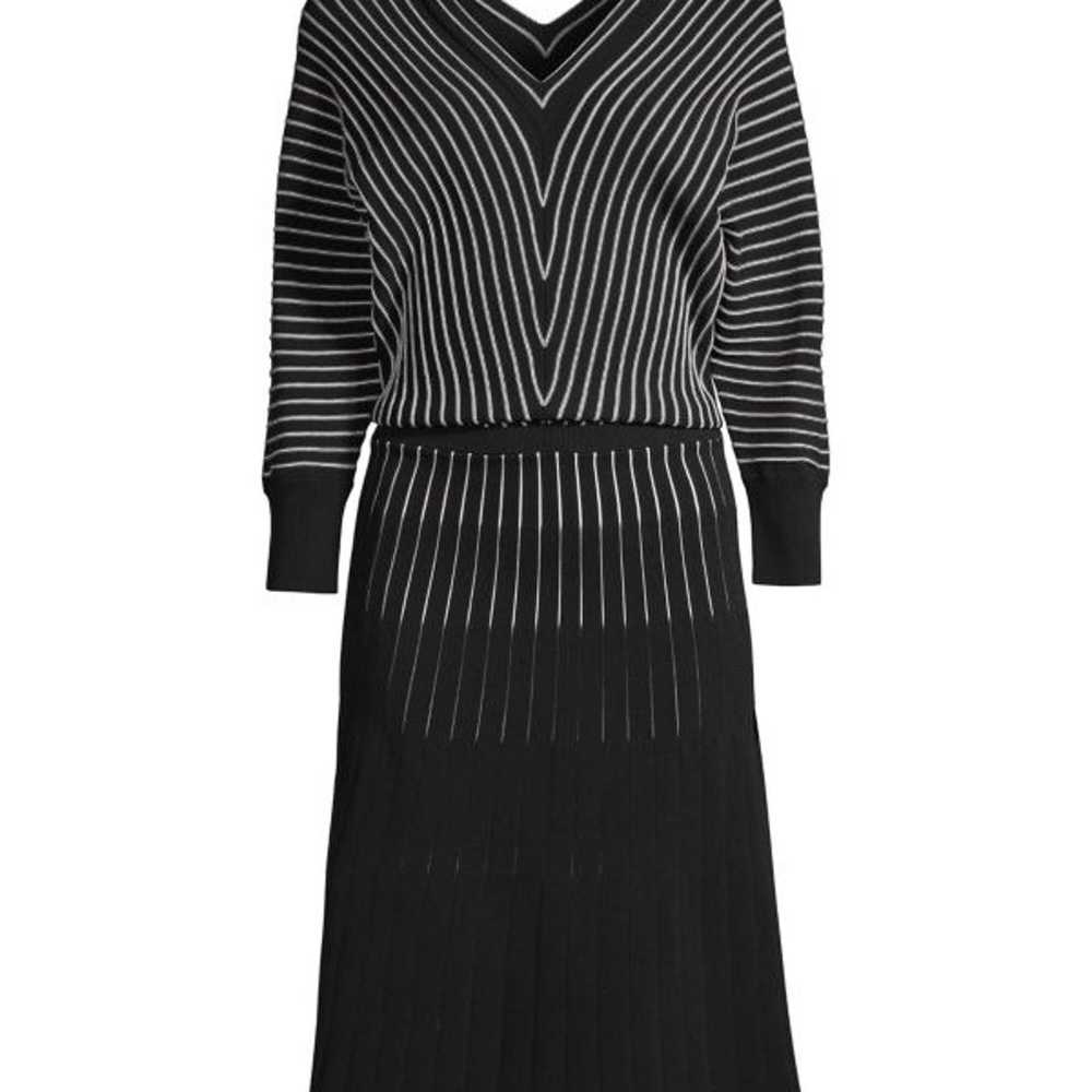 Hugo Boss BOSS Two tone sweater dress Fonika Stri… - image 5