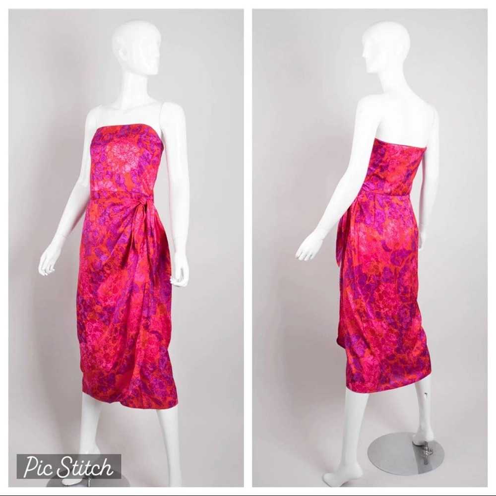 St. Gillian Silk Strapless Sarong Dress - image 1