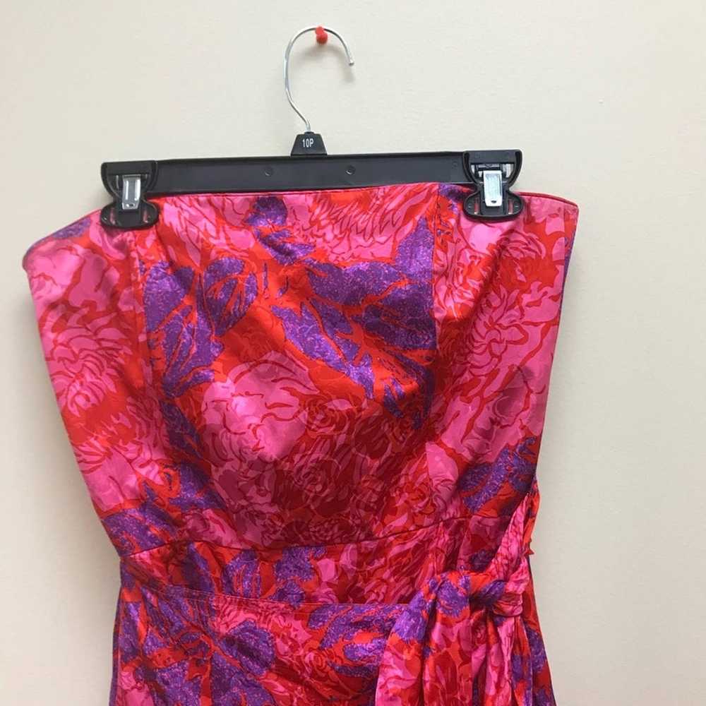 St. Gillian Silk Strapless Sarong Dress - image 4