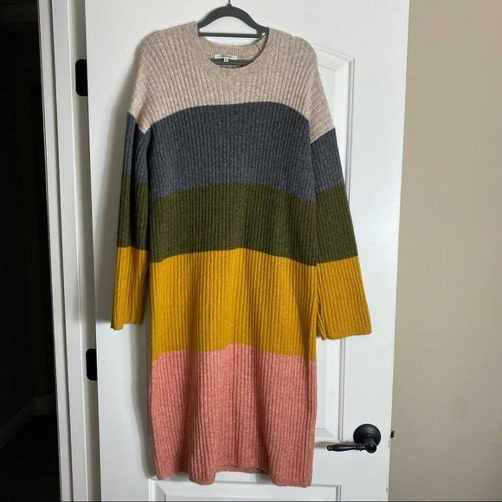 Madewell Colorblock Midi Sweater Dress in Coziest… - image 2