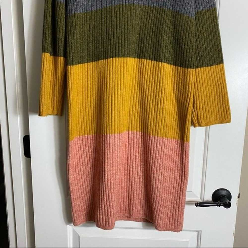 Madewell Colorblock Midi Sweater Dress in Coziest… - image 4