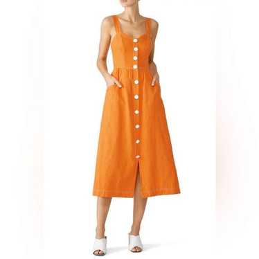 La Maison Talulah Orange Ablaze Midi Dress Size La
