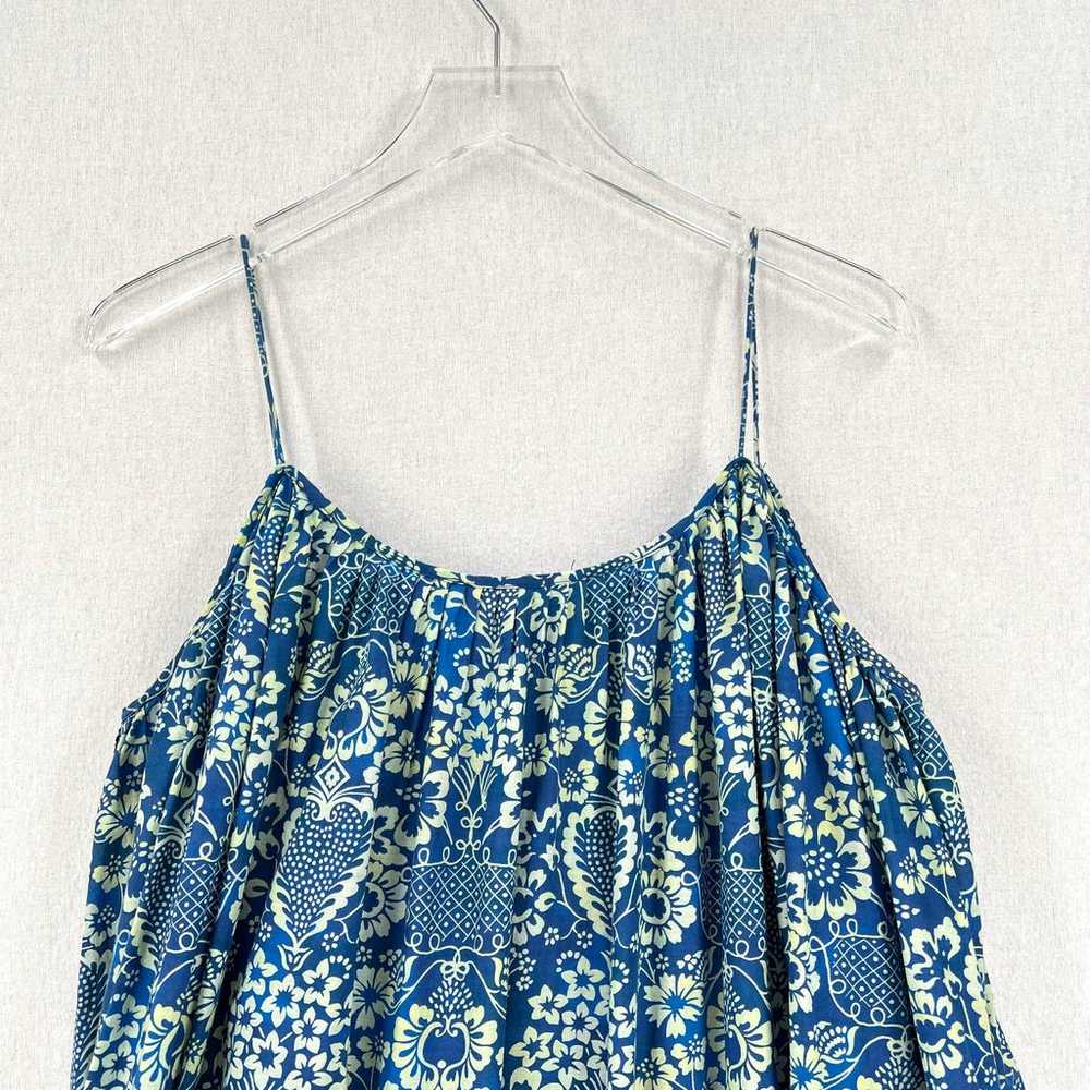RHODE RESORT Lea Midi Dress Womens Large Blue Med… - image 6