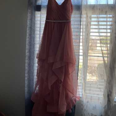 Pink chiffon dress - image 1