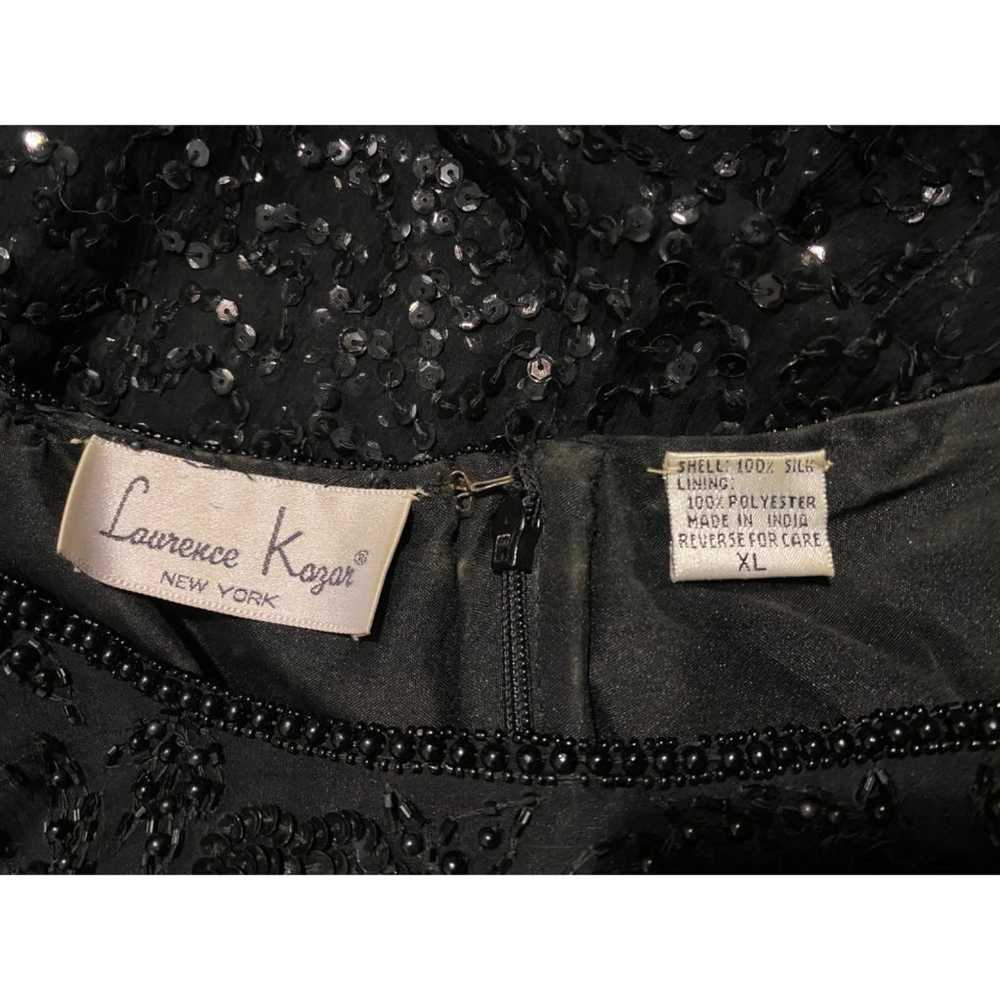 LAURENCE KAZAR Vintage Black Bead & Sequin Dress … - image 11