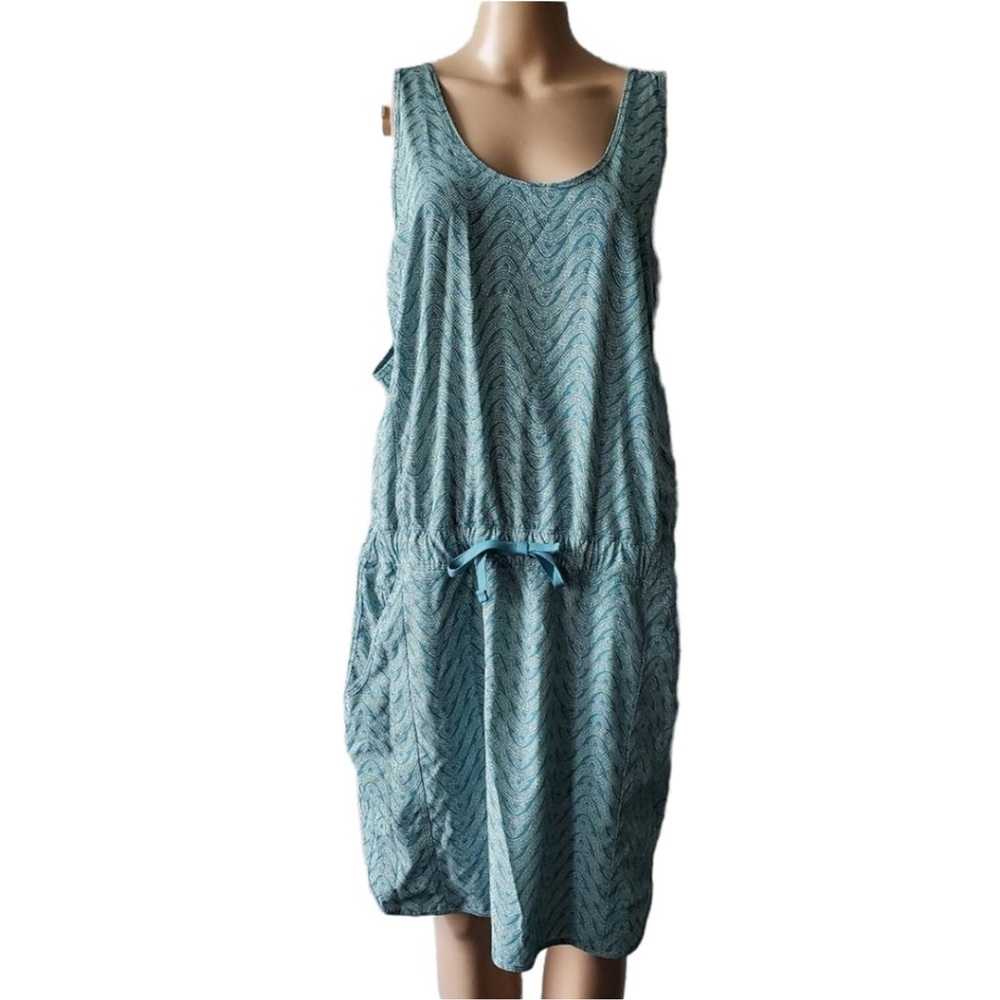 NWOT Patagonia Fleetwith Green Wave Dress (XL) - image 2