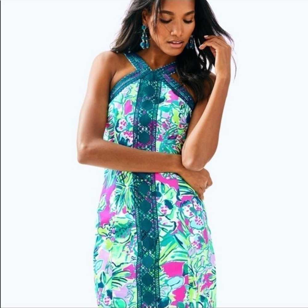 Lilly Pulitzer Vena Stretch Sheath Dress size 2 - image 3