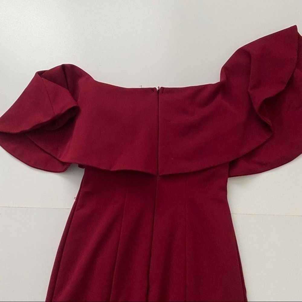 Eureka red maxi long a-line dress burgundy XS - image 10
