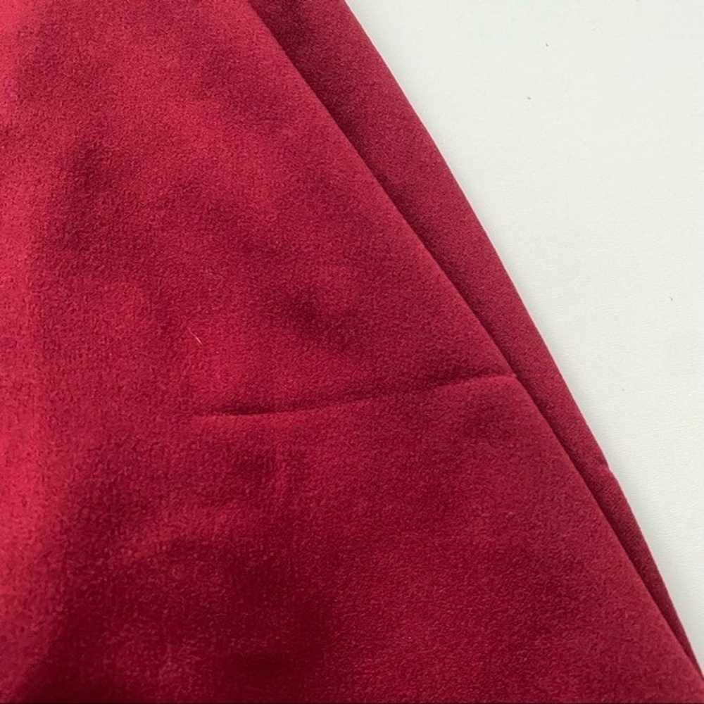 Eureka red maxi long a-line dress burgundy XS - image 4