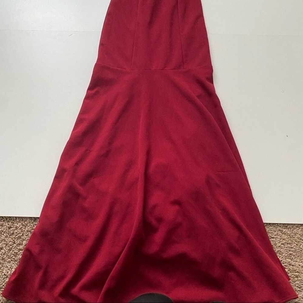 Eureka red maxi long a-line dress burgundy XS - image 6