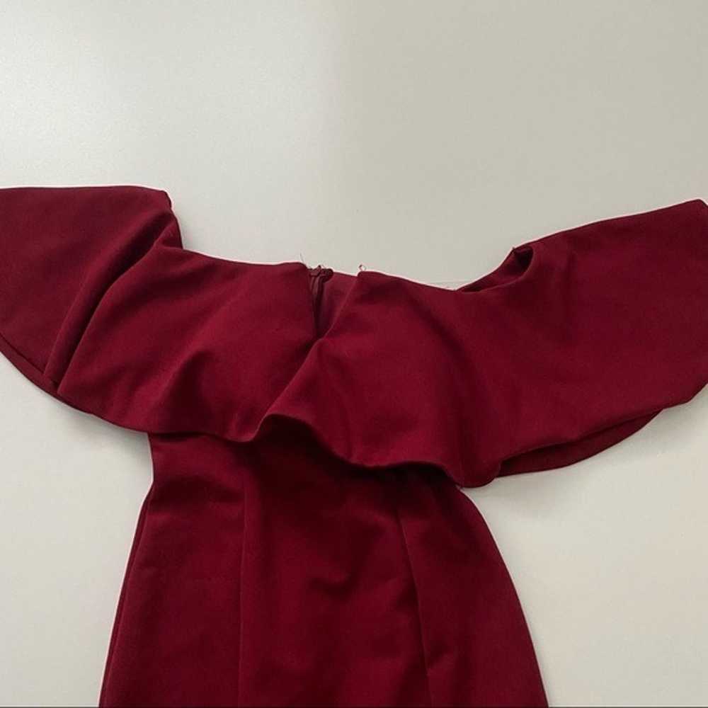 Eureka red maxi long a-line dress burgundy XS - image 7