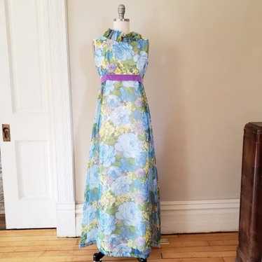 1960s Emma Domb Empire Waist Bridgerton Dress - image 1